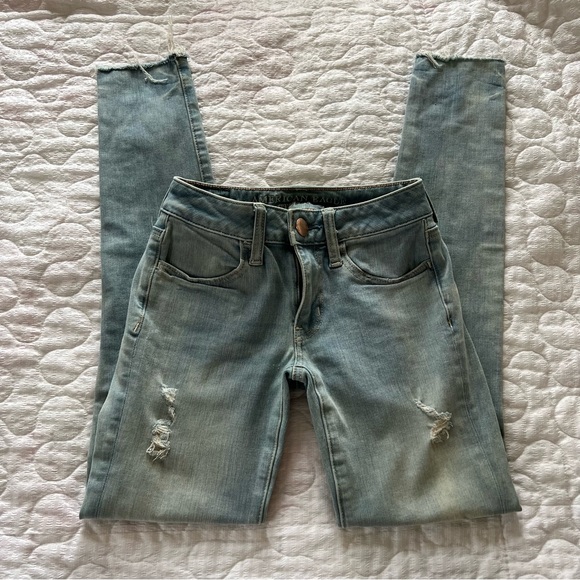 04 american eagle jeans light waist jeans - Picture 1 of 5